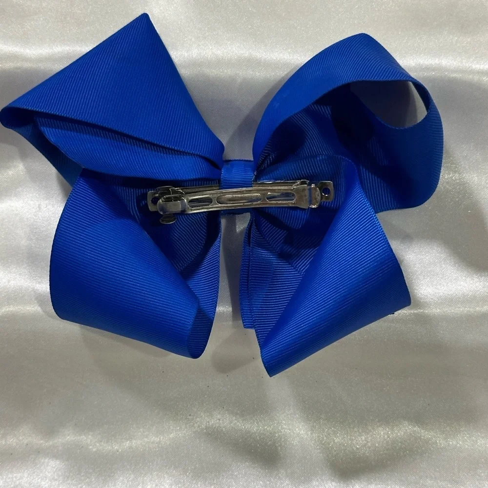 Royal Blue Grosgrain Hair Bow